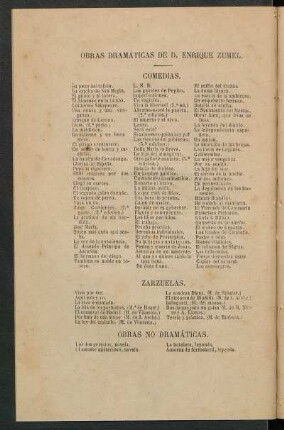 Obras dramáticas de D. Enrique Zumel