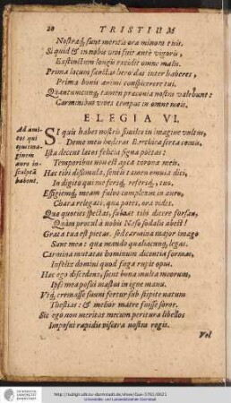 Elegia VI.