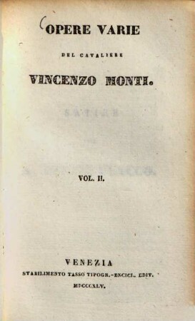 Opere varie, 2