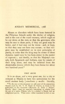 Anda's memorial, 1768