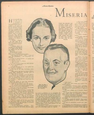 Miseria de gala : Cuento por H. J. Gerona