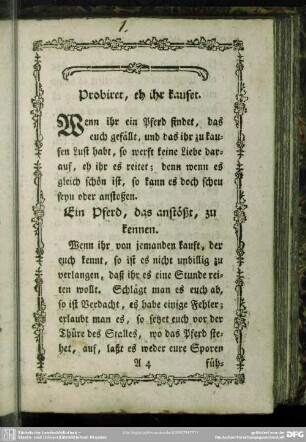 Probiret, eh ihr kaufet