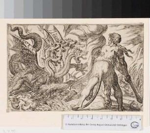 Herakles kämpft gegen die Lernaische Hydra