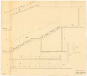 Evangelisches Gemeindezentrum, Herford: Kindergarten: Treppe Obergeschoss 1:10, 1:1
