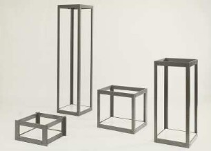 Konstruktionsteil : SZ-System (1976; Hochschule für Kunst und Design Halle (Burg Giebichenstein)). Vier Konstruktionsteile