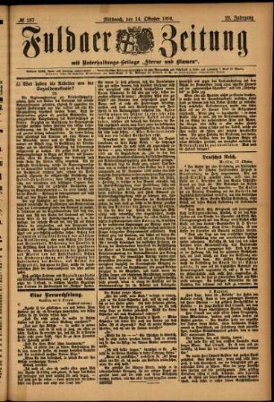 Ausgabe vom Mittwoch, den 14. Oktober 1896.