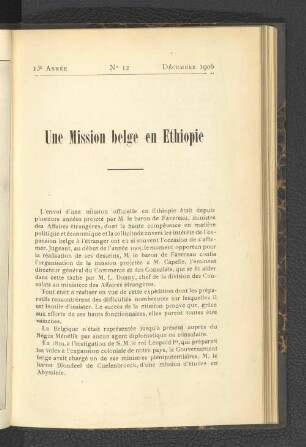 No 12, Décembre 1906
