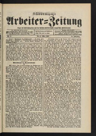 Nr. 11. Den 17. März 1907. - Nr. 15. Den 14. April 1907.