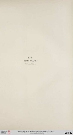 E. III. North Italian. Miscellaneous
