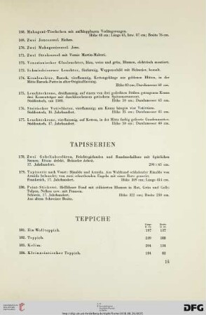 Tapisserien (Nr. 178-180)