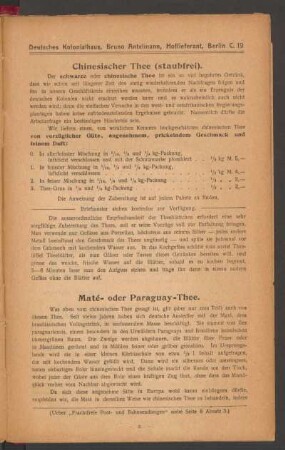 Chinesischer Thee (staubfrei).