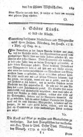 Sammlung berühmter Medailleurs und Münzmeister nebst ihren Zeichen.