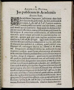 Assertio Prima. - Assertio Quinta.