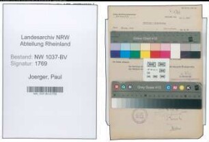 Entnazifizierung Paul Joerger , geb. 10.03.1892 (Angestellter)