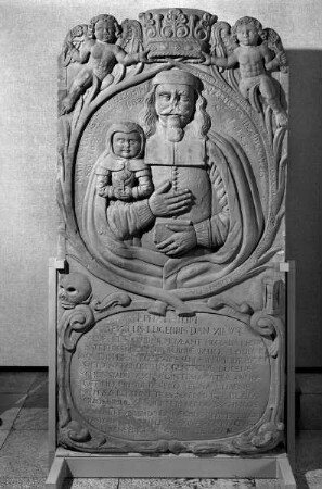 Grabstein für Johann Ruppersberger und seine Nichte oder Enkelin Maria Elisabeth Breuschin