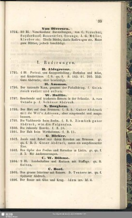 I. Radirungen
