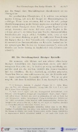 III. Die Gestaltungskraft flüssiger Kristalle