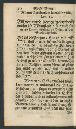 Allhier wird derjenige entdeckt/ welcher die Wiennstadt/ wie auch sonst andere Orth der Welt mit der Pestilentzischen Seuch angesteckt.