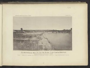 Eisenbahnbrücke über die Isar bei Goben, Linie Landau-Mühldorf.