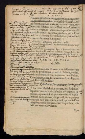 Cap. 3. De Vero et falso.