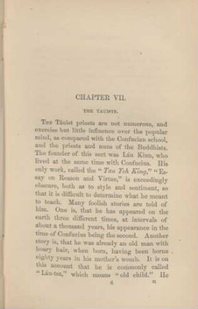 Chapter VII. The Tauists.