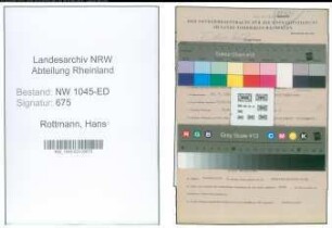 Entnazifizierung Hans Rottmann , geb. 26.04.1920 ()