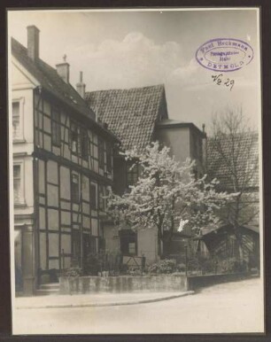 Bruchstraße, das erste Haus (Rückansicht). Detmold