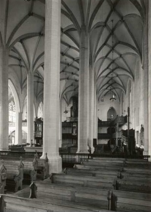 Bautzen. Dom St. Peter (beg. E. 13. Jh.). Mittelschiff, Gewölbe