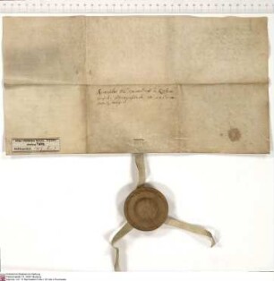 Benedikt von Rosenbusch, Dekan von Fulda, bekundet, dass ihm Adalbert [von Schleifras], Abt von Fulda, die Propstei Andreasberg auf dem Neuenberg ...