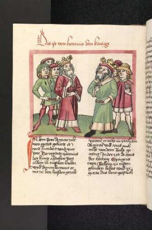 Der heilige König Wenzel I. von Böhmen erscheint samt Gefolge Kaiser Heinrich II. dem Heiligen im Traum