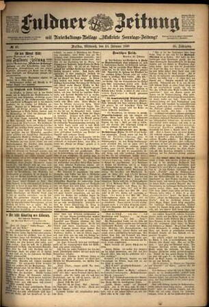 Ausgabe vom Mittwoch, den 23. Februar 1898.