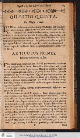 QUAESTIO QUINTA.