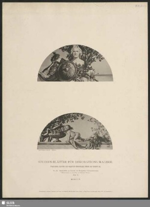 Deckenbilder im Festsaal des Königlichen Cultusministeriums