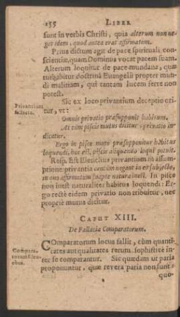 Caput XIII. De Fallacia Comparatorum.