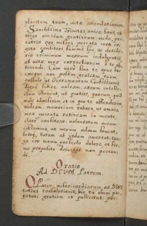 Oratio ad Deum Patrem [Filium et S. Spiritum].