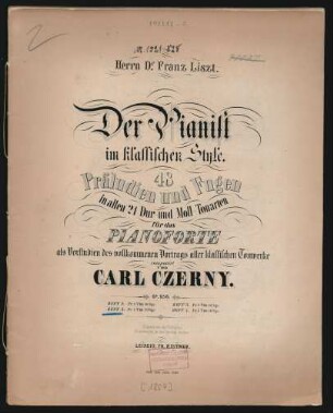 H. 2: Der Pianist im klassischen Style