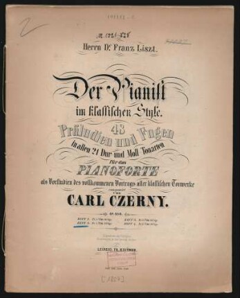 H. 2: Der Pianist im klassischen Style