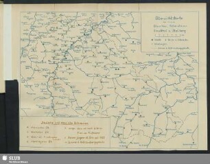 Übersichtskarte der Kreise Glauchau, Hohenstein-Ernstthal u. Stollberg. Deutsche und slawische Ortsnamen