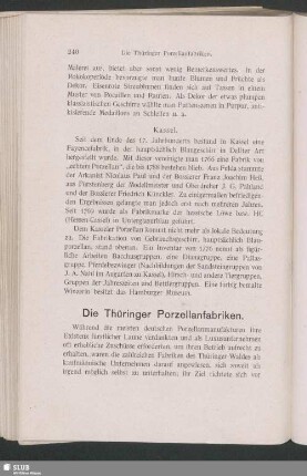 Die Thüringer Porzellanfabriken