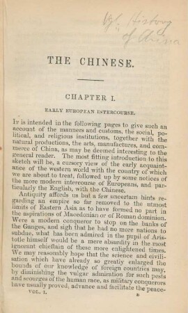 Chapter I. Early European intercourse