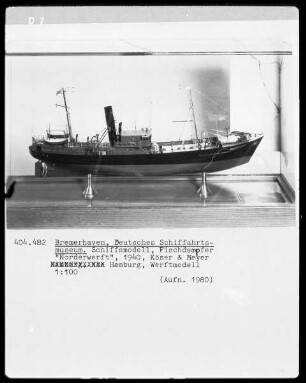 Fischdampfer "Norderwerft", 1940, Köser und Meyer Hamburg, Werftmodell