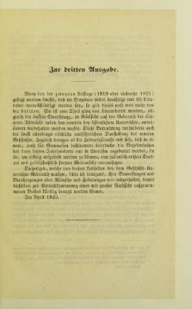 Zur dritten Ausgabe