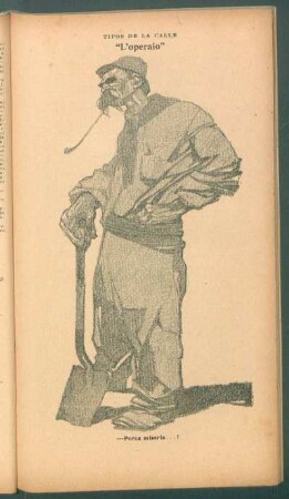 "L' operaio" - [Dibujo] : Tipos de la calle