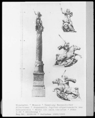 Sogenannte Jupiter-Gigantensäule aus Schierstein, Weihe 221 nach Christus