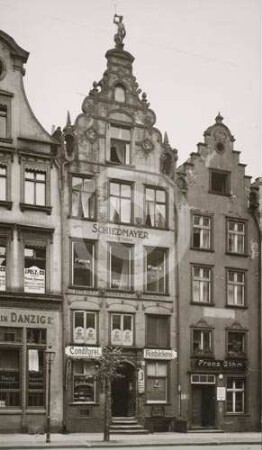 Fassade des Bürgerhauses Brotbänkengasse 36 in Danzig