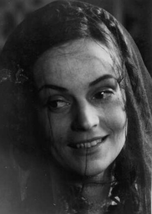 Hamburg. Portrait der Schauspielerin Gisela Mattishent. Hier in der Rolle der Olivia in der Komödie "Was Ihr wollt", aufgenommen 1946 im Thalia-Theater