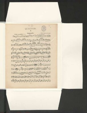 Quatuor. [Violoncello]