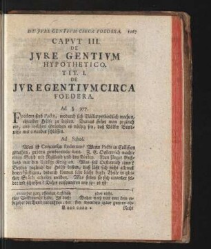 Caput III. De Iure Gentium Hypothetico