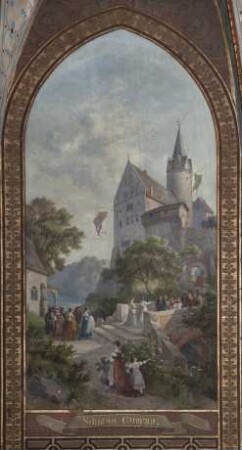 Wandbild: "Schloss Grimma" (Morgenstimmung)