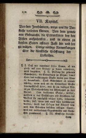 VII. Kapitel. Von den Irrthümern, wozu uns die Versuche verleiten können. ...